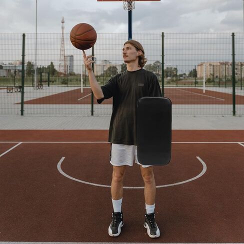 Sports Blocking Pad, Black Basketball Training Blocker Pad, Inflatable Boxing Strike Pads Basketball Training Equipment Great for Martial Arts or Sports Training 15.7" in Saudi Arabia