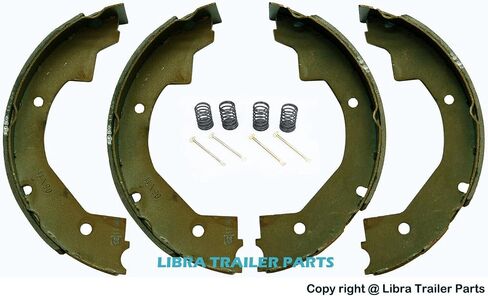 LIBRA 10" X 2-1/4" Trailer Brake Shoes Replacement Kits (2 Pairs) - 21028/21042 in Saudi Arabia