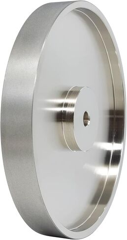 CBN Grinding Wheel, Dia 8" x 1" Wide with 1/2" Arbor, Diamond Grinding Wheel for Sharpening High Speed Steel, Grit #600 in Saudi Arabia