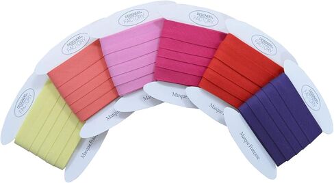 designers-factory Navy Blue Cotton Bias Binding Tape - Available in Several Colours and Two Sizes Navy Blue Bias Tape for Sewing - (by 5.46 Yards, Navy Blue) in Kuwait