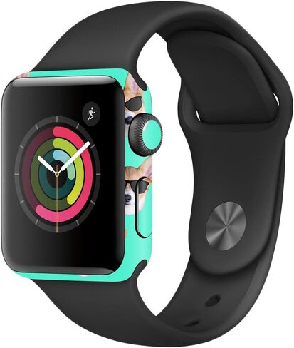 غلاف MightySkins متوافق مع Apple Watch Series 2 38mm - Cool Corgi | غطاء ملتف واقٍ ومتين وفريد ​​من نوعه من الفينيل | سهل التطبيق والإزالة وتغيير الأنماط | صنع في الولايات المتحدة الأمريكية in Saudi Arabia