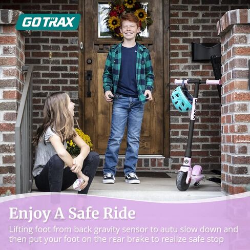 سكوتر كهربائي من سلسلة Gotrax GKS للأطفال، عجلات صلبة مقاس 6 بوصات، بحد أقصى 4/10 أميال وقوة سرعة 7.5/9.4 ميل في الساعة بواسطة محرك 150 واط، شهادة السلامة UL2272، سكوتر كهربائي خفيف الوزن للأولاد والبنات الذين تتراوح أعمارهم بين 6-12 عامًا in Saudi Arabia