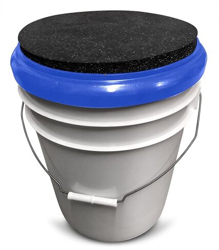 3/4" Padded Bucket Lid - Padded Seat and Lid for Baseball, Hunting, and Fishing - Comfortable Design and Easy Snap On and Off - Made in Saudi Arabia