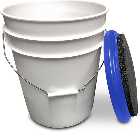3/4" Padded Bucket Lid - Padded Seat and Lid for Baseball, Hunting, and Fishing - Comfortable Design and Easy Snap On and Off - Made in Saudi Arabia