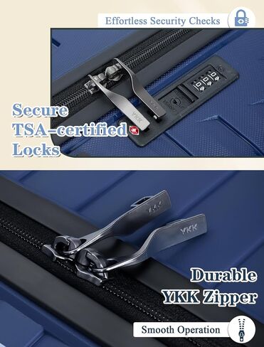 Luggage Sets 4 Piece, Suitcases with Wheels, PP Hard Case Luggage with Upgraded Shock-absorbing Spinner Wheel&TSA Lock, Carry On Luggage Set in Saudi Arabia