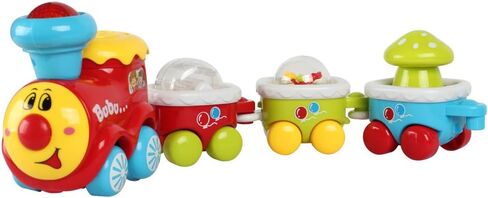 Electric Train Track Toy Vehicle Car with Light and Music, 1 2 3 Year Old Kids Baby Toddler Boy Gifts, Easter Basket Stuffers, Railway Toys Early Educational Toy in Saudi Arabia