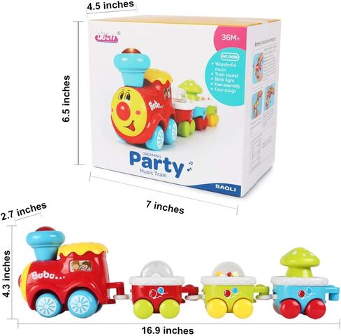 Electric Train Track Toy Vehicle Car with Light and Music, 1 2 3 Year Old Kids Baby Toddler Boy Gifts, Easter Basket Stuffers, Railway Toys Early Educational Toy in Saudi Arabia