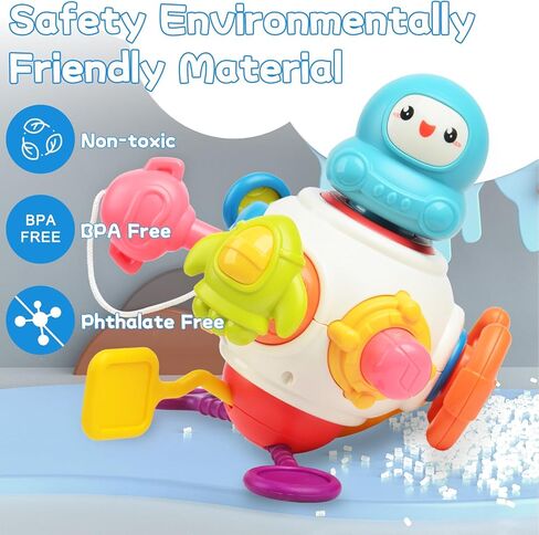 ألعاب حسية للأطفال الصغار 1-3، أنشطة مونتيسوري للرضع مكعبات لوحية مشغولة، ألعاب تعليمية تعليمية للأطفال لعمر 6 9 12 18 شهرًا للأولاد والبنات، ألعاب سفر بالطائرة للأطفال من عمر 1-2 سنة in Kuwait