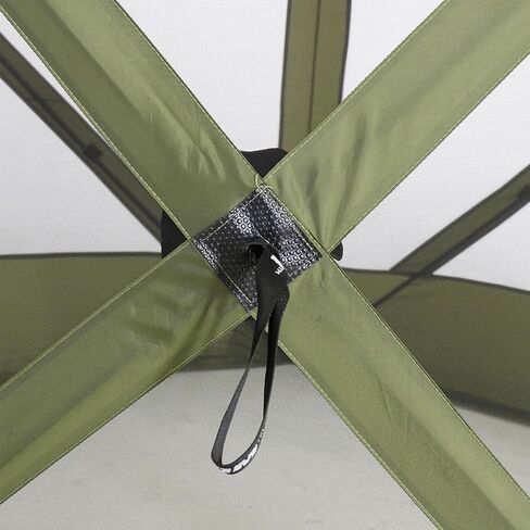CLAM Quick Set Traveler 6 x 6 Foot Portable Pop Up Outdoor Camping Gazebo Screen Tent Canopy Shelter with Carry Bag and Wind Panels (2 Pack), Green in Saudi Arabia