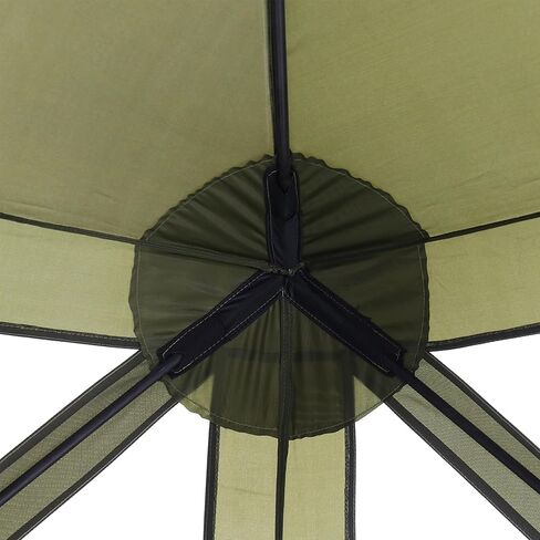 CLAM Quick Set Traveler 6 x 6 Foot Portable Pop Up Outdoor Camping Gazebo Screen Tent Canopy Shelter with Carry Bag and Wind Panels (2 Pack), Green in Saudi Arabia