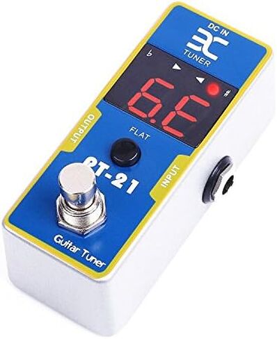 شاشة LED عالية الوضوح من EX، موالف دواسة الجيتار الكهربائي الالتفافي الحقيقي مع معايرة درجة الصوت وضبط مسطح in Kuwait