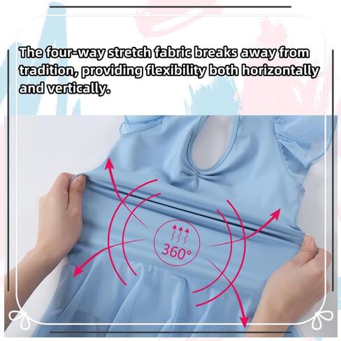 ملابس باليه للفتيات من DIPUG مع تنانير وفساتين رقص بظهر مجوف للأطفال الصغار مع أكمام مكشكشة in Kuwait