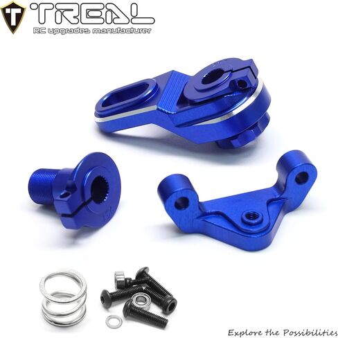 مجموعة تصميم الزنبرك وحامل التوجيه من TRAL Losi Pro Moto MX 25T/23T، ترقيات الألومنيوم 7075 (أخضر) in Kuwait
