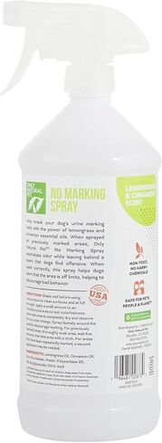 Only Natural Pet No Marking Deterrent Spray for Dogs Urine Stain & Odor Eliminator and Potty Training Spray - 32 Fl Oz in Kuwait