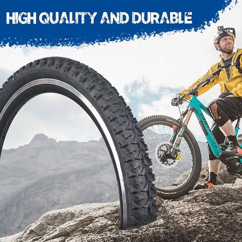 ZUKKA Bike Tire 20X2.125/24X1.95/26X1.95/27.5X1.95-inch Bike Tire MTB Mountain Foldable Replacement Mountain Bicycle Tire in Saudi Arabia