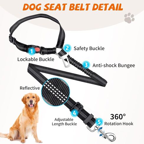 حزام للكلاب (أسود غامق) in Kuwait