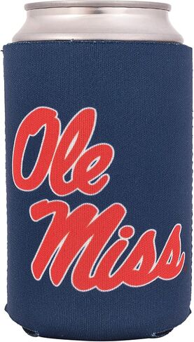 مبرد المشروبات العازل لجامعة ميسيسيبي من Ole Miss، عبوة واحدة من حامل المشروبات الرغوي المتمردين U of M (علبة واحدة - تصميم B) in Kuwait
