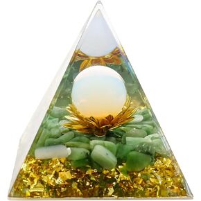 Orgonite Pyramid of Success Chakra Stones and Healing Crystals Pyramid for Positive Energy for Reduce Stress Chakra Reiki Healing Meditation Attracts Lucky and Success in Kuwait