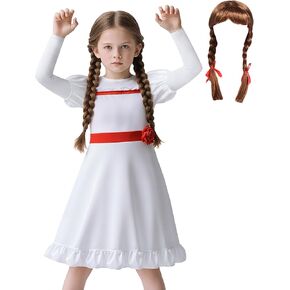 Girls Wihte Dress for Halloween Classic Outfit Kids Scary Dresses in Kuwait