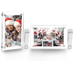 LECART 2 Pack Car Visor Photo Holders – Magnetic Acrylic Sun Visor Clip Frame 4.73"x3.15" for Polaroid Pictures, Personalized Car Accessories & Ideal Present for Family, Couples, Festivals in Saudi Arabia