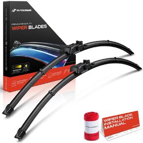 A-Premium Pack of 2 Windshield Wiper Blades with Wear Indicator & Towel - Compatible with Ford Fusion 2013-2020 - 26" and 26", TL2 Connector, Left and Right in Kuwait