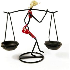 Generic Candle holder, African women's wrought iron tea lamp candle holder, metal candle holder, gift ideas for women, bedroom, living room, modern decor,Red cloth in Saudi Arabia