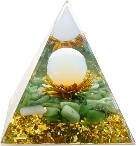 Orgonite Pyramid of Success Chakra Stones and Healing Crystals Pyramid for Positive Energy for Reduce Stress Chakra Reiki Healing Meditation Attracts Lucky and Success in Kuwait