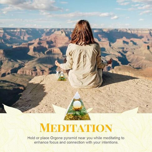 Orgonite Pyramid of Success Chakra Stones and Healing Crystals Pyramid for Positive Energy for Reduce Stress Chakra Reiki Healing Meditation Attracts Lucky and Success in Kuwait