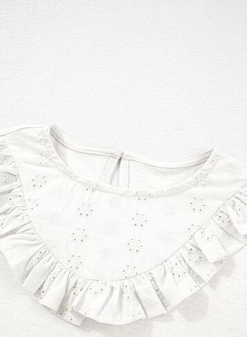 Girls Cute Shirts Lace Embroidered Long Sleeve Tops 2025 Fall Fashion Knit Crewneck Blouses 6-13 Years in Kuwait