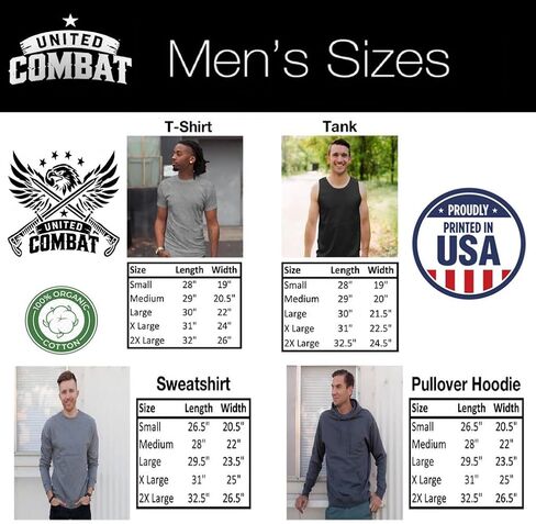 United Combat - تي شيرت وطني من الأمام والخلف - تي شيرت مطبوع عليه علم الولايات المتحدة الأمريكية بالأسى in Saudi Arabia