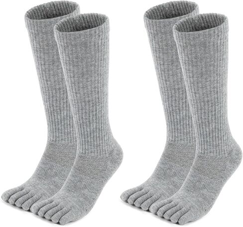 الجوارب الجوارب لأصابع القدمين من Merino Wool للرجال والنساء الجوارب التمهيد وسادة المشي لمسافات طويلة مع أصابع القدم (1-2 أزواج) in Kuwait
