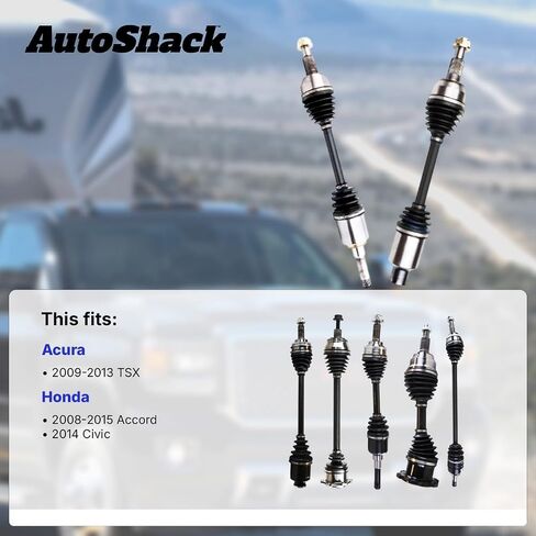 AutoShack Front Left CV Axle Shaft | Replacement for 2008-2015 Honda Accord 2014 Honda Civic | 1-PC in Saudi Arabia