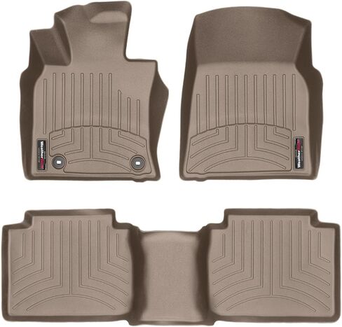 بطانات أرضية مخصصة من WeatherTech لسيارة Toyota Camry - الصف الأول والثاني (441230-1-2)، أسود in Kuwait