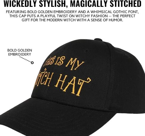 InnoBeta Witchy Gifts for Women Witchy Hat Cap, Funny Adjustable Embroidered Trucker Hat, Funny Gifts for Halloween, Birthday, Christmas in Saudi Arabia