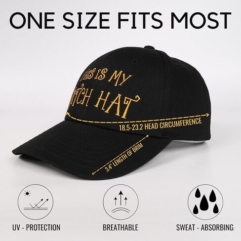 InnoBeta Witchy Gifts for Women Witchy Hat Cap, Funny Adjustable Embroidered Trucker Hat, Funny Gifts for Halloween, Birthday, Christmas in Saudi Arabia