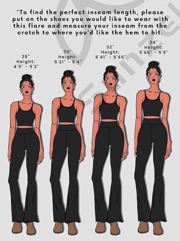 Sunzel Flare Leggings, Crossover Yoga Pants with Tummy Control, High Waisted and Wide Leg, No Front Seam Java Brown Medium 34" Inseam in Saudi Arabia