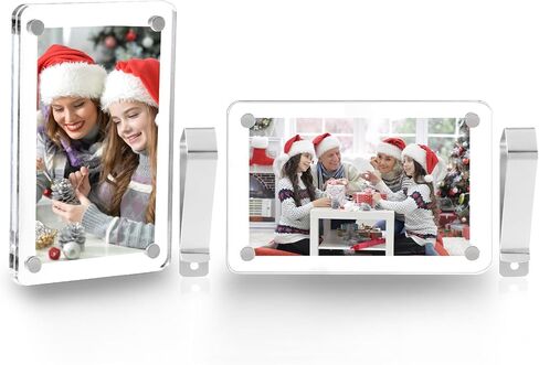 LECART 2 Pack Car Visor Photo Holders – Magnetic Acrylic Sun Visor Clip Frame 4.73"x3.15" for Polaroid Pictures, Personalized Car Accessories & Ideal Present for Family, Couples, Festivals in Saudi Arabia