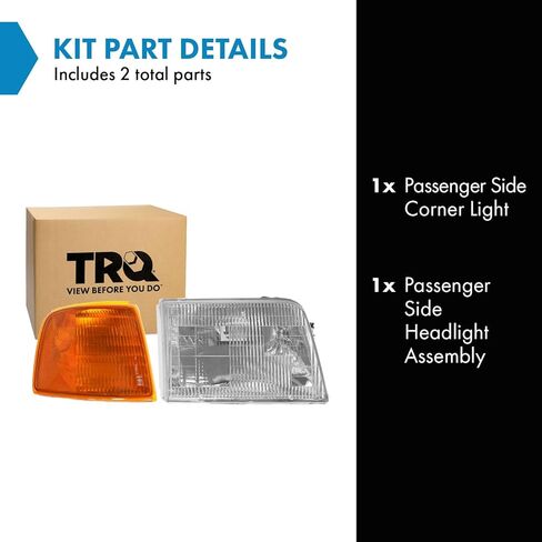 TRQ Lighting Kit Compatible with 1990-1991 Ford Bronco F-150 F-250 F-350 FO2502105 FO2503105 FO2800106 FO2801105 in Kuwait