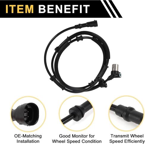 1 قطعة ABS عجلة السرعة سينور ل Jeep TJ 1997-2006 ل جيب رانجلر 1997-2006 ABS الاستشعار مكافحة قفل الكبح الخلفي الأيسر in Saudi Arabia