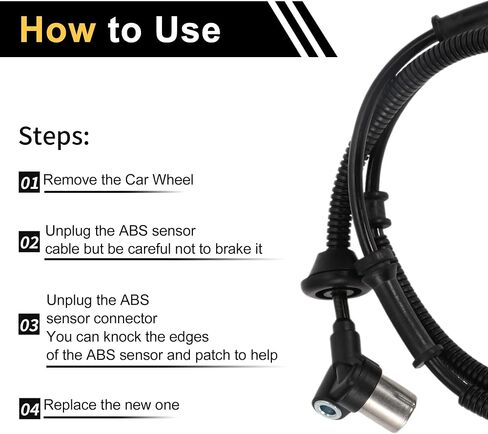 1 قطعة ABS عجلة السرعة سينور ل Jeep TJ 1997-2006 ل جيب رانجلر 1997-2006 ABS الاستشعار مكافحة قفل الكبح الخلفي الأيسر in Saudi Arabia