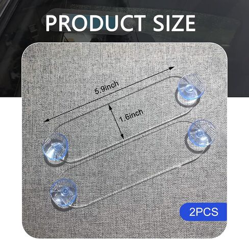 قطعتان من حامل تمرير EZ، حامل مرسل مستجيب، حامل تمرير EZ مع أكواب شفط، شرائط تثبيت تمرير EZ للزجاج الأمامي للسيارة، سهلة التركيب والإزالة، عالمية تناسب جميع الممرات الرئيسية in Saudi Arabia