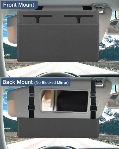NAZZO Sun Visor Extender for Car, Visor Sunshade Sun Blocker for Driver or Front Seat Passenger, Removable Extender, Safe Driving, Universal for Car, SUV, Black in Kuwait