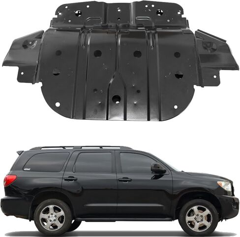 FZJDSD Black Front Engine Skid Plate Under Guard 514100C010 Compatible with Toyota Tundra Sequoia 5.7L V8 2007-2022 in Saudi Arabia