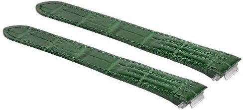 Ewatchparts 15MM LEATHER WATCH STRAP BAND LADY COMPATIBLE WITH CARTIER ROADSTER 2675 2723 QUICK RE GREEN in Saudi Arabia