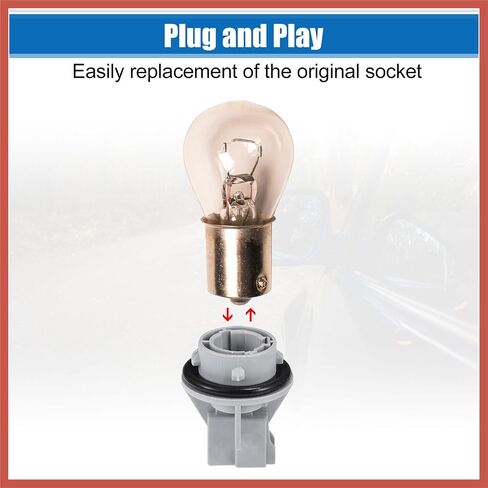 ACROPIX 2pcs No.33305SH3A01/33305-SH3-A01 Front Turn Signal Light Socket for Acura Integra 1988-1993 for Acura NSX 1997-2005 for Acura RL 1996-1998 Car Parts in Saudi Arabia