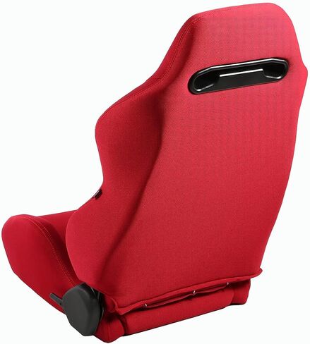 NRG Innovations RSC-220-NRG زوج من مقعد السباق العالمي من النوع R مع ستيتش أحمر وشعار NRG، 33 (ارتفاع) × 22 (عرض) × 21.5 (عمق) بوصة، جانب السائق والراكب، أحمر in Kuwait