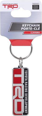 Plasticolor 004587R01 Toyota Racing Development TRD Red and Black Chrome Finished Enamel Key Chain in Saudi Arabia