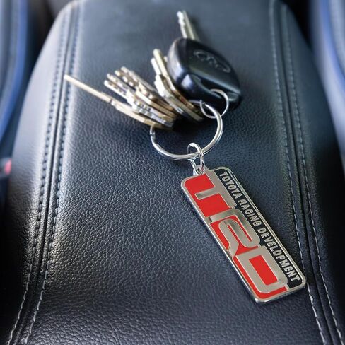 Plasticolor 004587R01 Toyota Racing Development TRD Red and Black Chrome Finished Enamel Key Chain in Saudi Arabia