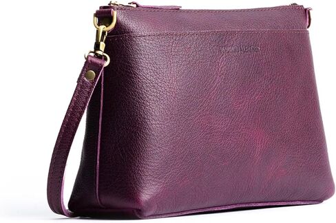 Portland Leather Goods Poppy Purse – Leather Handbag w/Removable Crossbody Strap – Handmade from the Finest Full-Grain Hides in Kuwait