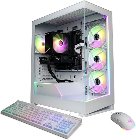 CyberPowerPC Gamer Master Gaming PC ، AMD Ryzen 7 9700x 3.8GHz ، Geforce RTX 4060 TI 8GB ، 16GB DDR5 ، 2TB PCIe Gen4 SSD ، WiFi Ready & Windows 11 Home (GMAI6000A) in Kuwait